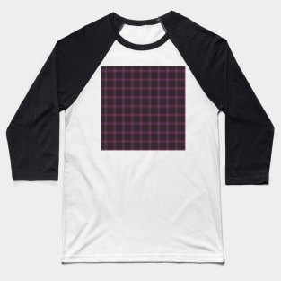 Leila Plaid by Suzy Hager      Leila Collection    Shades of Violet Baseball T-Shirt